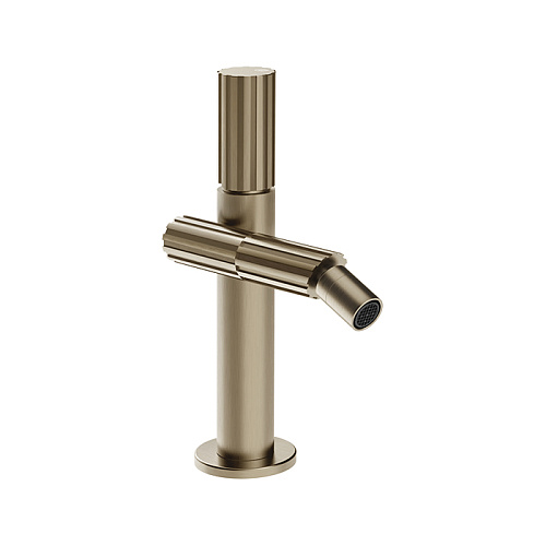 Gessi Incastri Смеситель для биде, 1 отв., без донного клапана, цвет: Finox Brushed Nickel