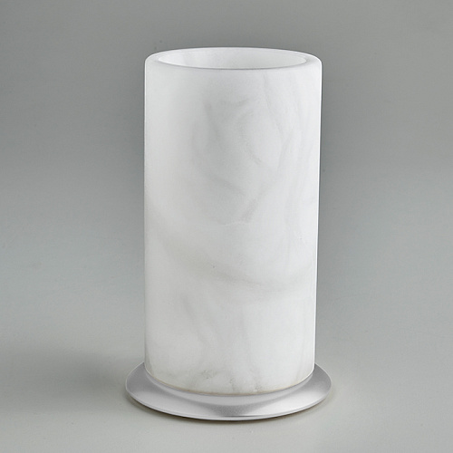 3SC Baster Round Стакан настольный, цвет: алебастр/хром