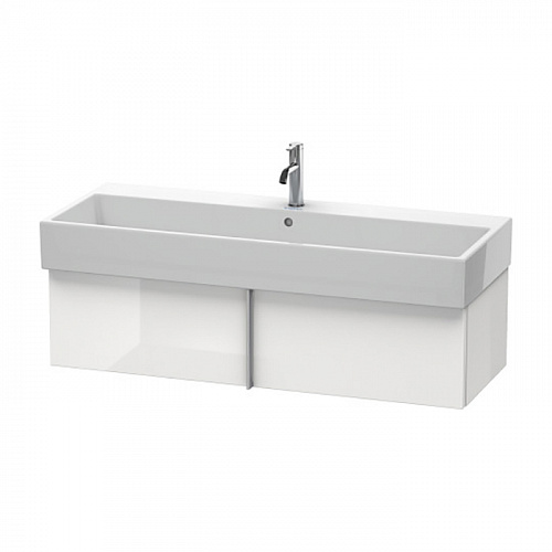 Duravit VA Тумба подвесная, 118.4x43.1х29.8см., с раковиной и 1 выдв. ящиком, цвет: белый глянцевый