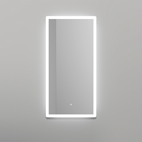 Salini Armonia Зеркало для ванны 45х90х2.5см., фоновая и фронтальная подсветка 3в1, сенсорный выключатель, крепления, без подогрева