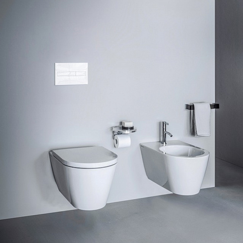 Laufen Kartell Биде подвесное 54.5х37х29см, с 1 отв. под смеситель, без боковых отв, с покр. LCC, цвет: белый