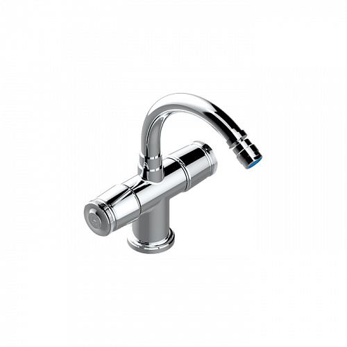 THG CORVAIR Смеситель для биде на 1 отверстие, 2-х вентильный, с донным клапаном, цвет: хром