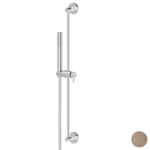 Newform Shower set Душевой гарнитур: штанга, ручной душ из латуни, шланг 150 см, цвет: copper glossy