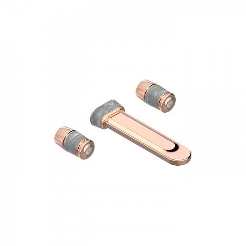 THG CORVAIR FIOR DI BOSCO Смеситель для раковины настенный, c 2 вентилями, внешняя часть, цвет: Blush PVD