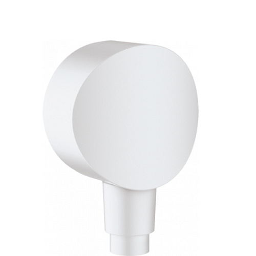 Hansgrohe FixFit Шланговое подсоединение S с клапаном обратного тока, цвет: белый матовый