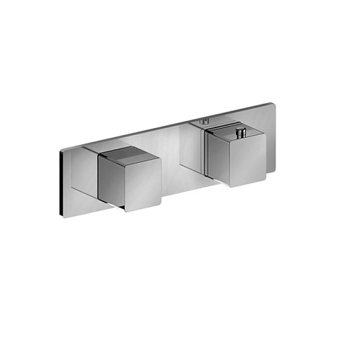 Fantini Mint Смеситель для душа, встраиваемый, термостатический, на 12 потока, 3/4", (наружняя часть), цвет: хром