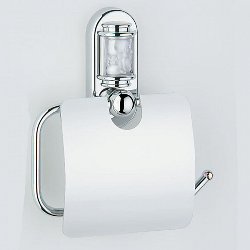 THG Ange Держатель туалетной бумаги с крышкой, подвесной, цвет: хром