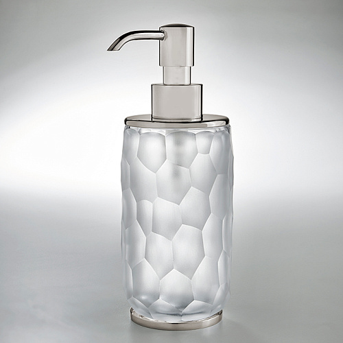 3SC Nest Дозатор для жидкого мыла, настольный, цвет: прозрачный хрусталь/никель сатинированный матовый