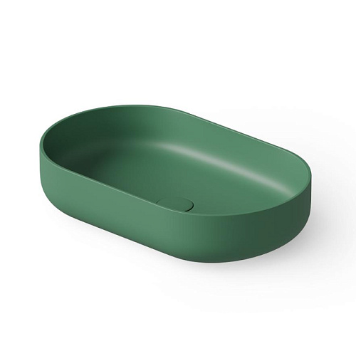 Dea Design Раковина 55х34х12см., накладная, без отв., цвет: classic green