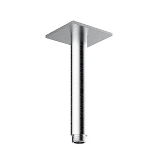 Almar 316 Stainless Steel Кронштейн для верхнего душа, потолочный, 10 см с квадратным отражателем, цвет: нержавеющая сталь брашированная AISI 316