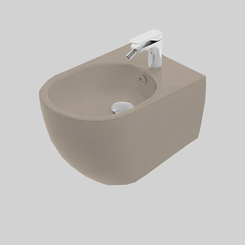 Artceram Vita Биде подвесное 37х53см., 1 отв., покрытие Saniglaze, цвет: matera