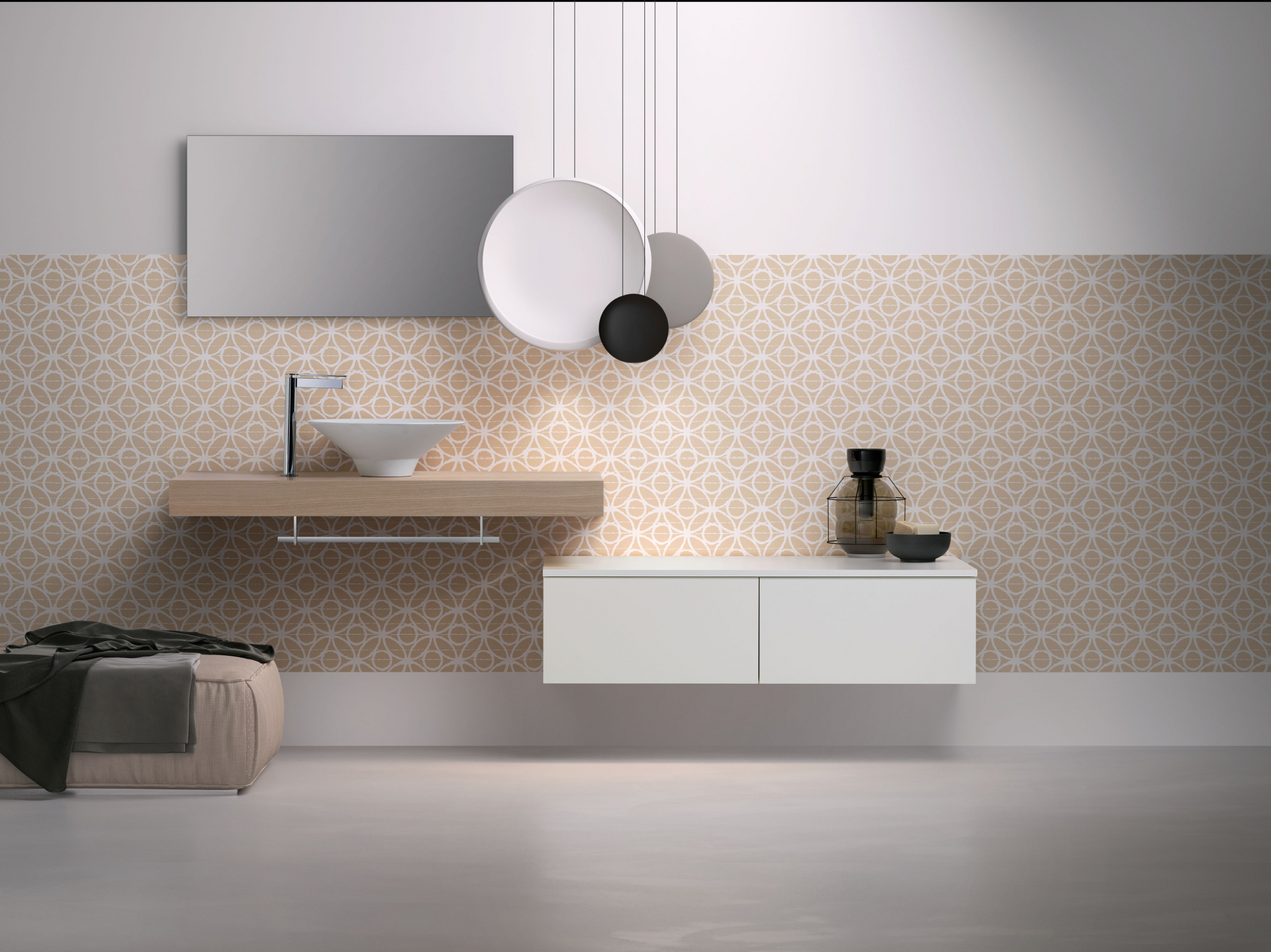 Kerasan Deco Cocktail Раковина 45x16 см, без отв., цвет: белый