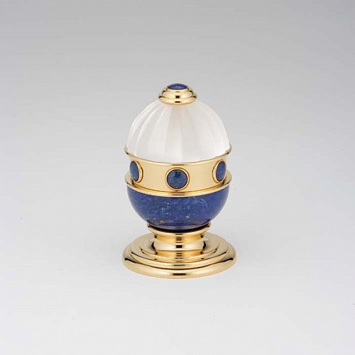 THG Cheverny Lapis Lazuli Вентиль смесителя для раковины, вставки лазурит, цвет: полированное золото