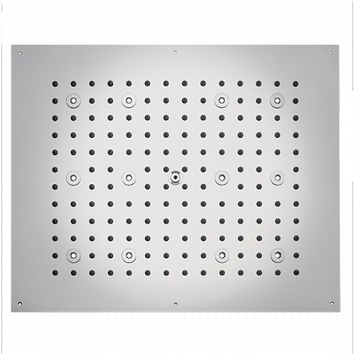 BOSSINI DREAM-RECTANGULAR Верхний душ 570x470 мм, с 12 LED (белый), блок питания/управления, цвет: хром
