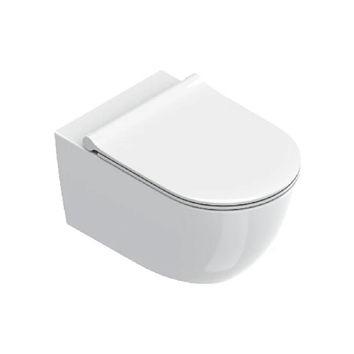 Catalano Sfera Унитаз подвесной 55х35см, безободковый, смыв Tornado, покрытие Cataglaze+, цвет: белый глянцевый