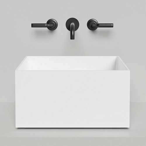 Salini Armonia Раковина 45x45x25см., без отв., накладная, S-Sense, цвет: белый глянцевый