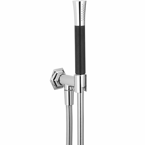 Cisal Cherie Душевой гарнитур:ручная лейка,шланг 150 см,вывод с держателем, цвет: хром