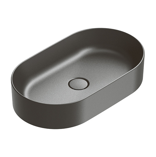 Catalano Zero Раковина 60х35см, накладная, без отв., цвет: черный матовый