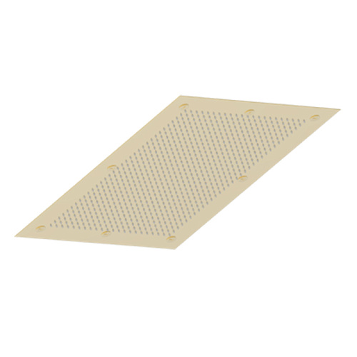 THG Верхний душ 63х45.4см., встраиваемый в потолок, цвет: Soft matt gold