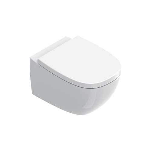 Catalano Alvea Унитаз подвесной 53х36см., безободковый, смыв Tornado, покрытие Cataglaze+, цвет: белый глянцевый