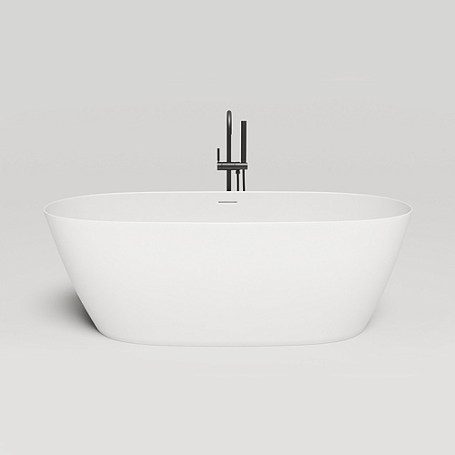 LOFO by Salini Ванна отдельностоящая 170х80см, донный клапан, сифон, слив-перелив, материал: Solid Surface, цвет: белый матовый