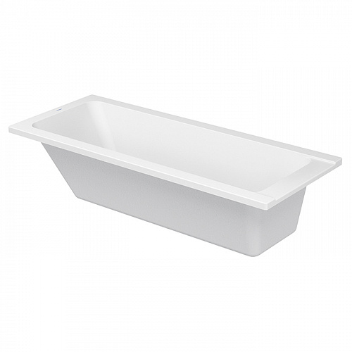 Duravit D-Code  Ванна акриловая прямоугольная 170х50x40см, встраиваемая, с 1 наклоном для спины, выпуск центральный , цвет: белый