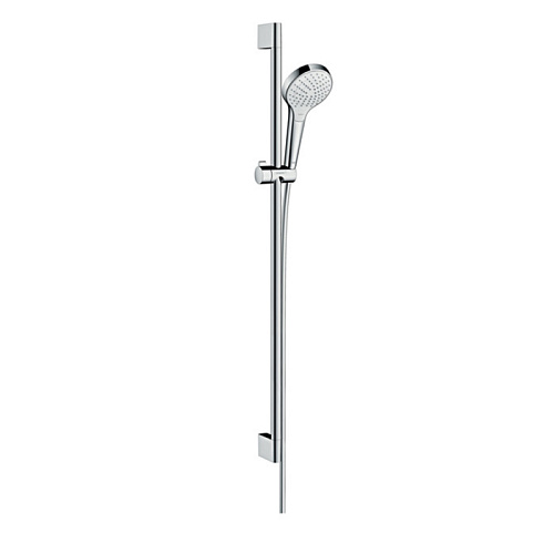 Hansgrohe Croma Select S Vario Uni Душевой гарнитур с мыльницой, цвет: белый/хром