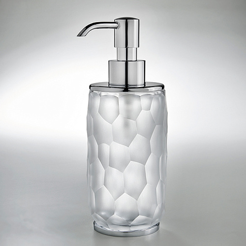 3SC Nest Дозатор для жидкого мыла, настольный, цвет: прозрачный хрусталь/хром