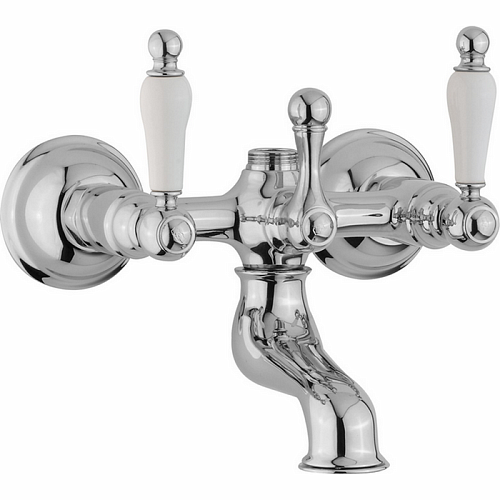 CISAL Arcana Toscana Смеситель для ванны без душевого комплекта, цвет: хром/белый