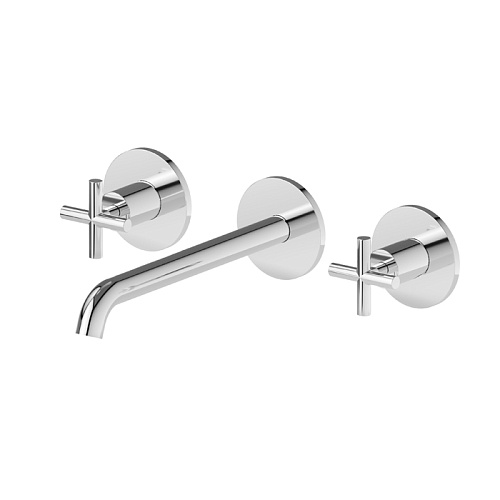 Newform Blink Смеситель для раковины, встраиваемый, длинный излив, внешняя часть, цвет: хром