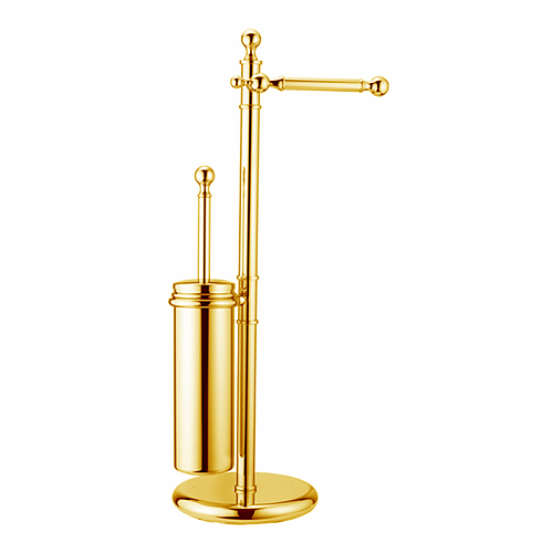 CISAL Arcana Напольная стойка с ершиком и держателем т/б, цвет: золото