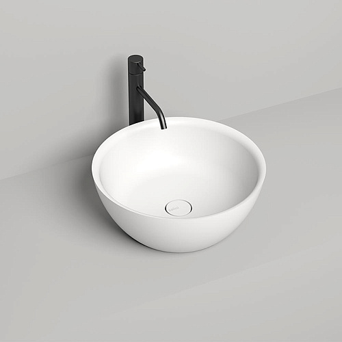 Salini Alda 02 Раковина 42.5х42.5х15.5см., накладная, без отв., S-Sense, цвет: белый