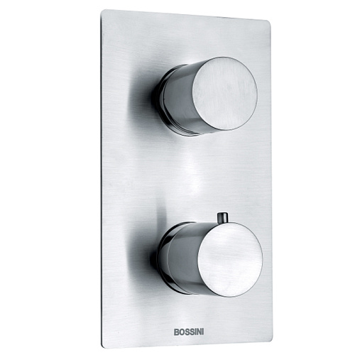 Bossini Nobu Наружная часть для универсального термостатического смесителя на 1-5 выходов., цвет: нержавеющая сталь