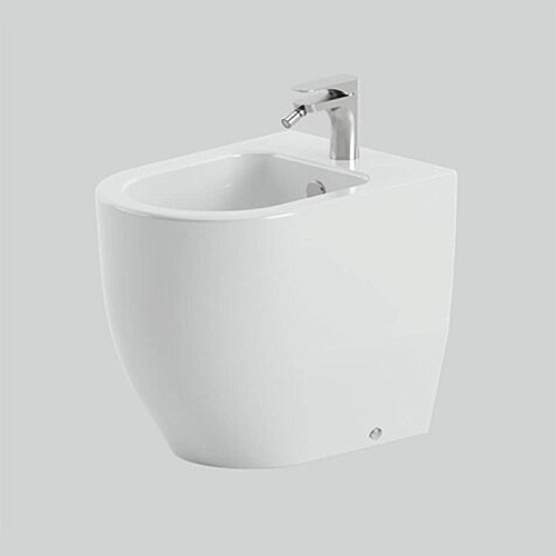 Artceram Monet Биде напольное 36х54х48см., 1 отв., приставное, saniglaze, цвет: белый глянцевый