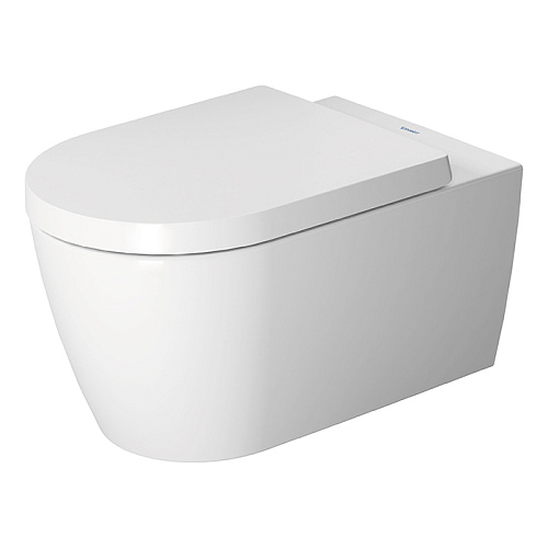 Duravit ME by Starck Унитаз подвесной Rimless без смывного края, свкл. крепление Durafix, 4,5л. с HygieneGlaze, 37х57см., цвет: белый