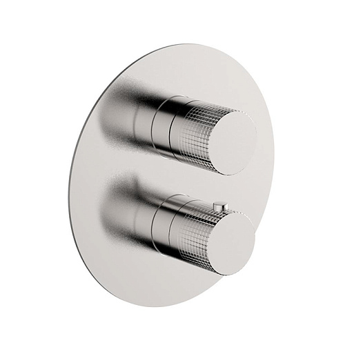 Cisal X32 Смеситель для душа, встраиваемый, термостатический, на 2 выхода, цвет: Brushed Stainless Steel 