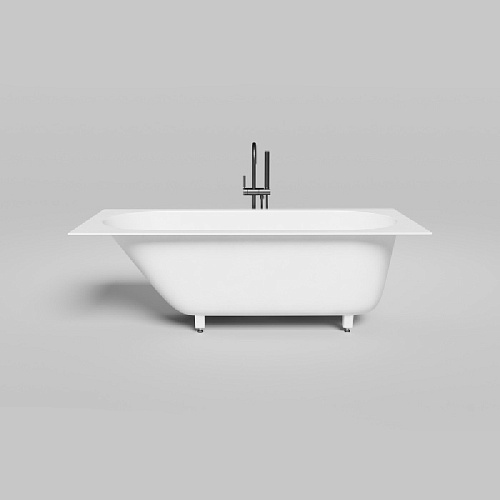 Salini Lofo Kit Ванна 170х75х59см., отдельностоящая, Gelcoat, с донным клапаном, сифоном, ножками, слив-переливом, цвет: белый глянцевый