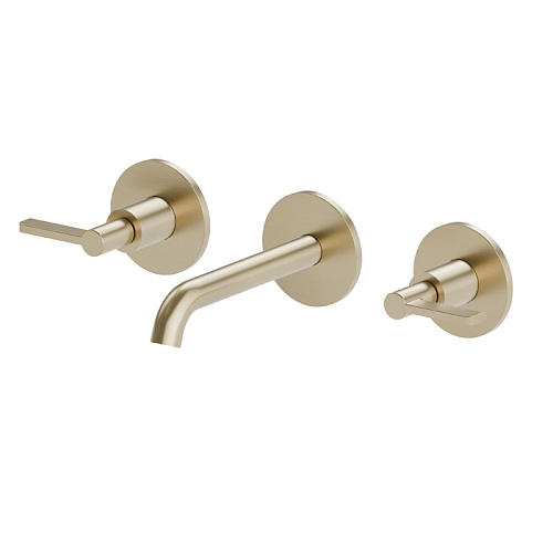 Newform Blink Chic Смеситель для раковины, встраиваемый, внешняя часть, цвет: PVD brushed pale gold