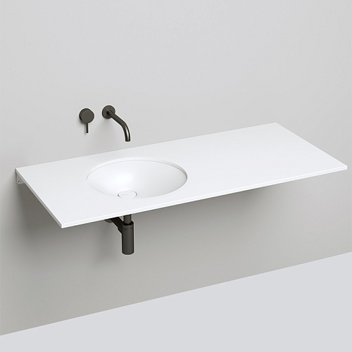 Salini Marea Раковина врезная снизу 42х42х12.8cм, без отв., без перелива, S-Stone, цвет: белый матовый