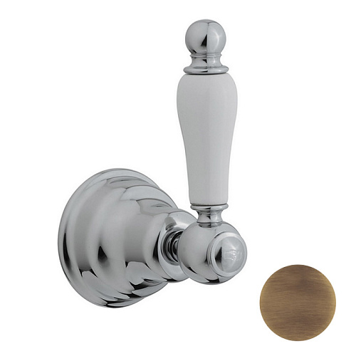 CISAL Arcana Toscana Запорный вентиль 1/2" F на холодную воду, цвет: бронза