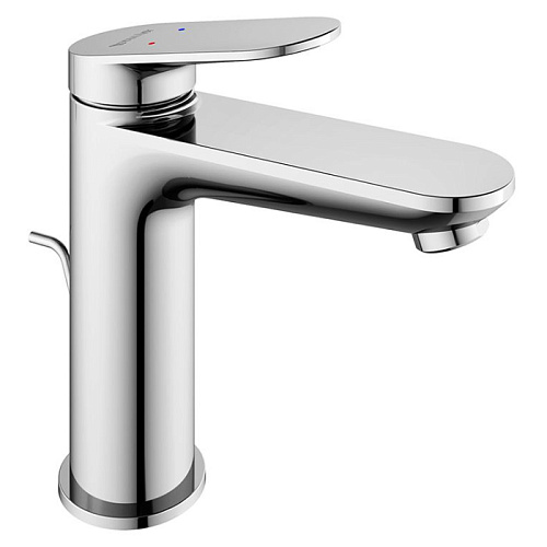 Duravit Wave Смеситель для раковины, 1 отв., с донным клапаном, цвет: хром