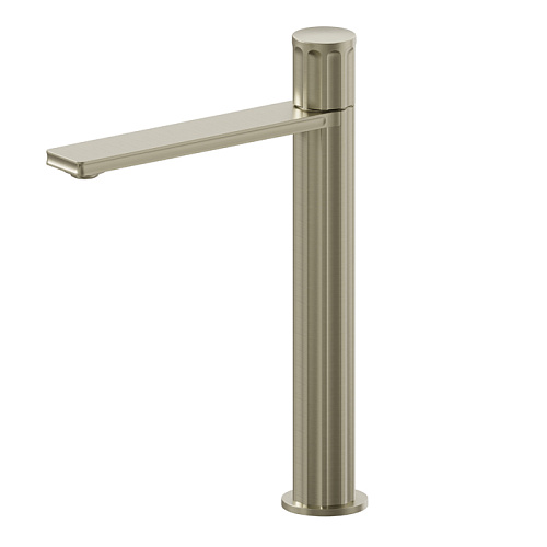 Newform Ionika Смеситель для раковины, 1 отв., высокий, цвет: PVD brushed pale gold