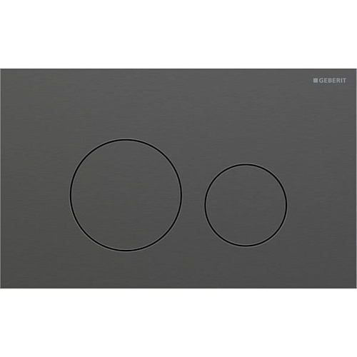 Geberit Sigma40 Клавиша для двойного смыва, круглая: Хромированный черный