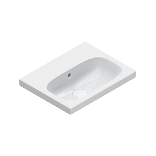 Catalano Alvea Раковина 45х35см., подвесная или на мебель, без отв., цвет: белый глянцевый.