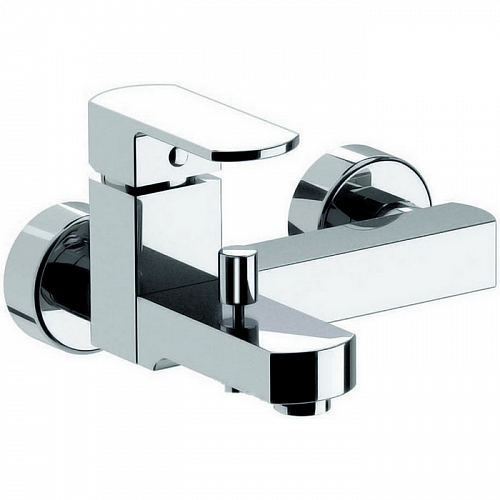 CISAL Roadster Смеситель однорычажный настенный для ванны/душа, цвет: хром
