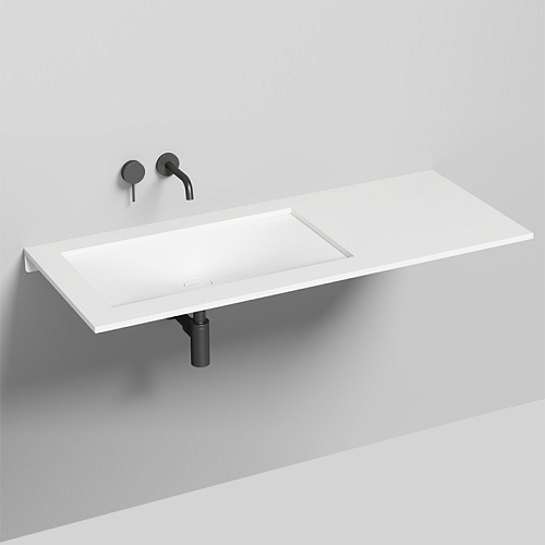 Salini Marea Раковина врезная снизу 70х40х12см., без отв. с переливом, материал: S-Stone, цвет: белый матовый