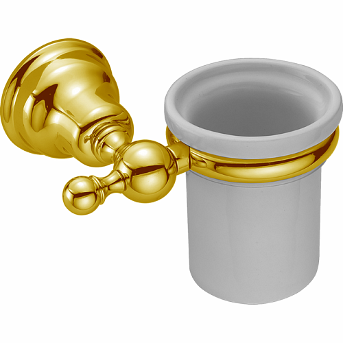 CISAL Arcana Стакан подвесной керамический, цвет: белый/золото