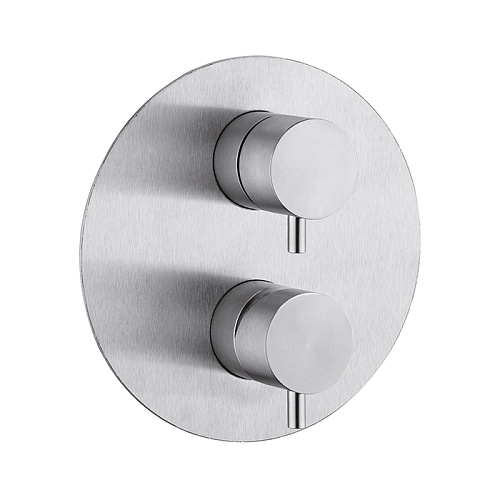 Cisal Xion Смеситель для ванны/душа, встраиваемый, внешняя и внутренняя части в комплекте, цвет: нержавеющая сталь