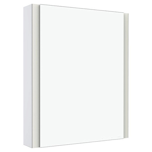 Keuco Somaris Зеркальный шкаф, 60x71x12.8см., 1-дверный-двустор. зеркало, IP 44 c плавным закр. дверцы, корпус: алюминий серебристый цвет: