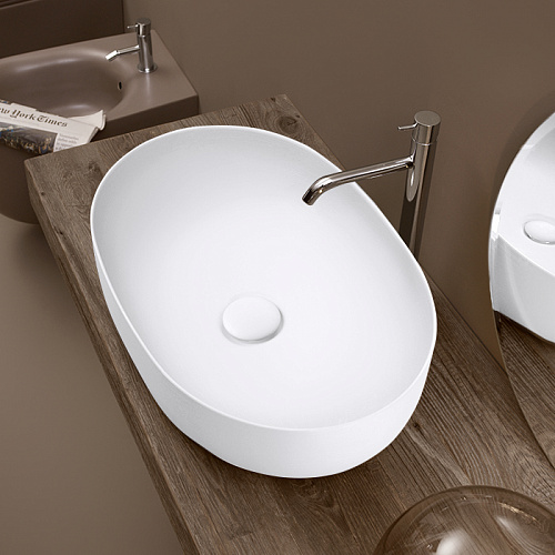 Kerasan Nolita Раковина 60х40 см, без отв., цвет: белый матовый